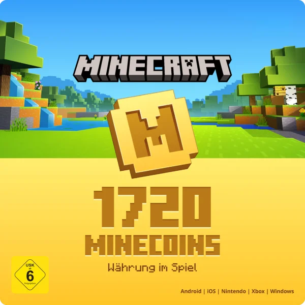 Minecraft 1720 Minecoins Guthaben